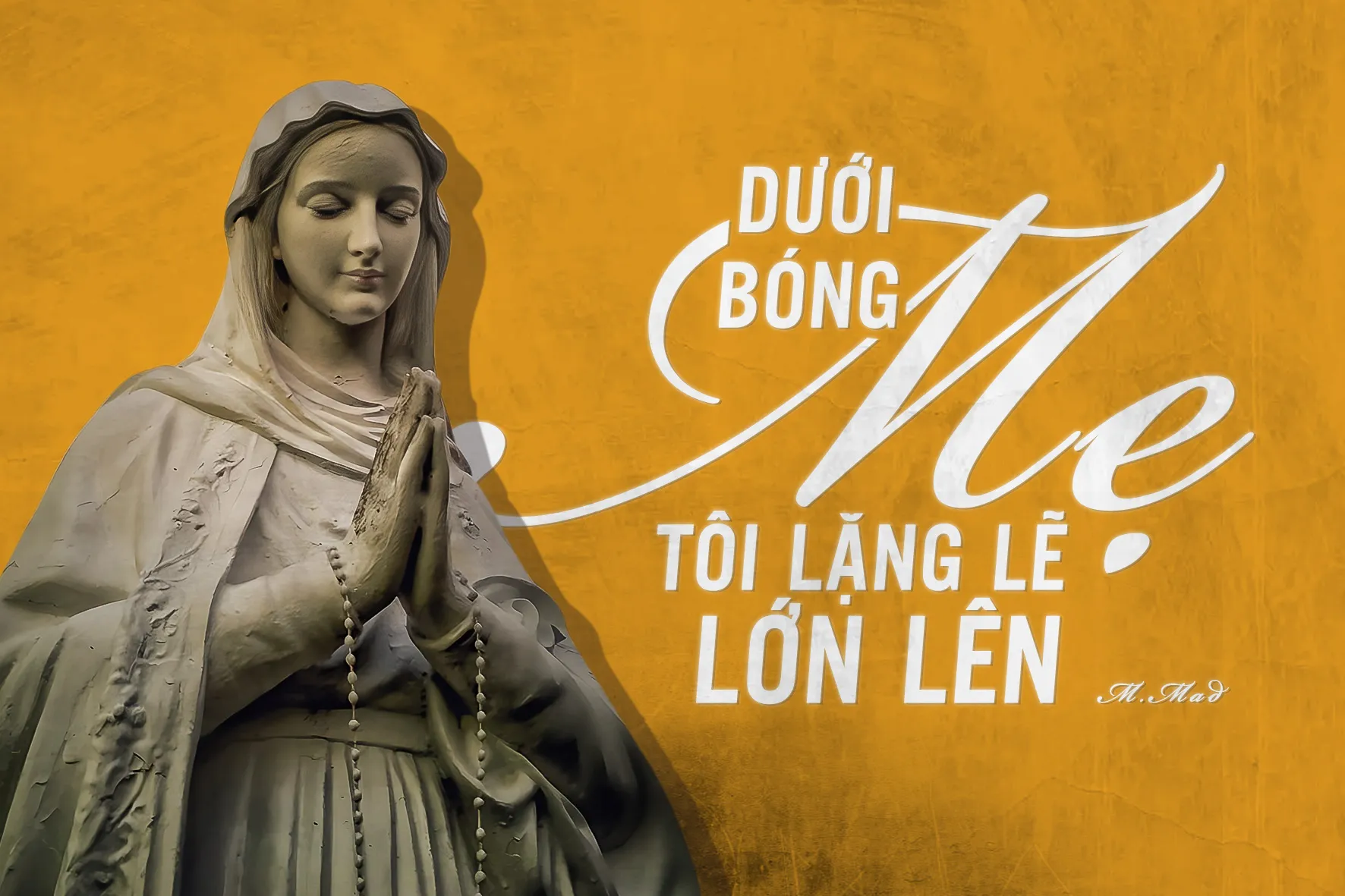 Bìa truyện Dưới bóng Mẹ, tôi lặng lẽ lớn lên